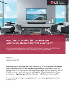 Article  How Display Solutions Can Help the Hospitality Market Recover and Thrive