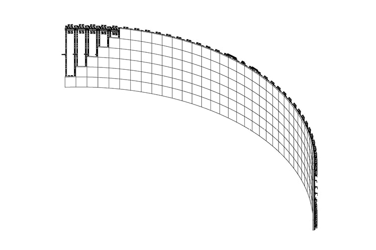 Complex, Custom Design for Curved Walls