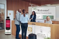 Lobbies | DVLED, IT monitors, digital signage, CLOi GuideBot, check-in kiosks & more
