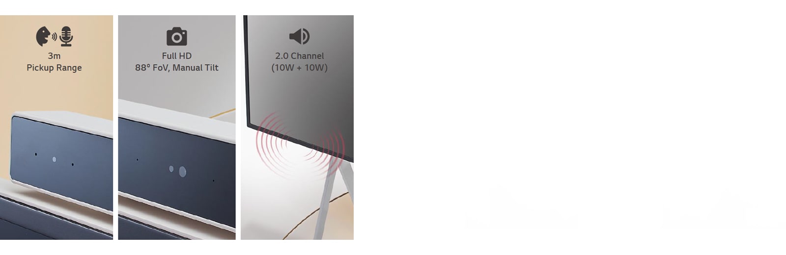 43” One:Quick Flex All-in-One Display simple for video calls