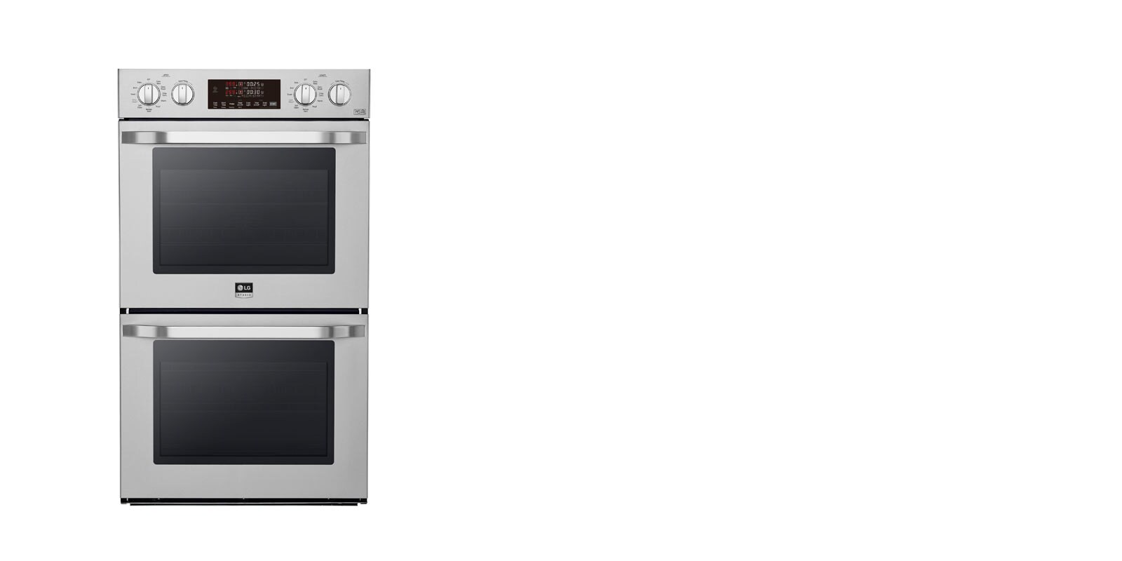 Lg studio lswd307st clearance double wall oven