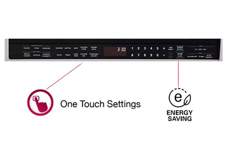 LG LMHM2237BD Black Stainless Steel Series 2.2 cu.ft. OvertheRange