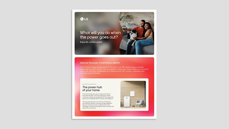 Unpack the LG Home 8 ESS Flyer