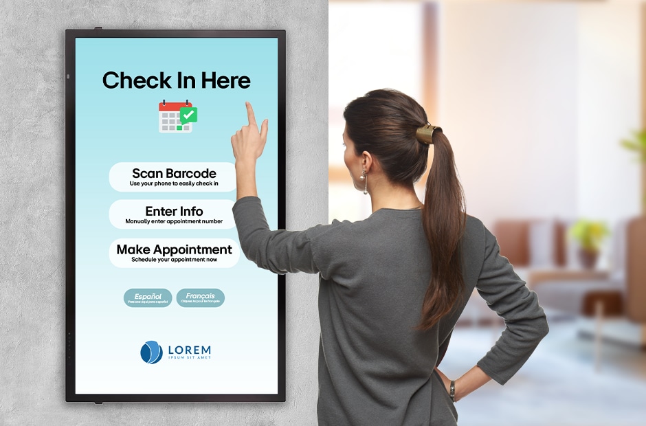 Touch screen signage can help optimize wayfinding, scheduling, and other points of guest engagement