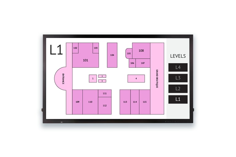 UHD Multi Touch Screen Digital Display