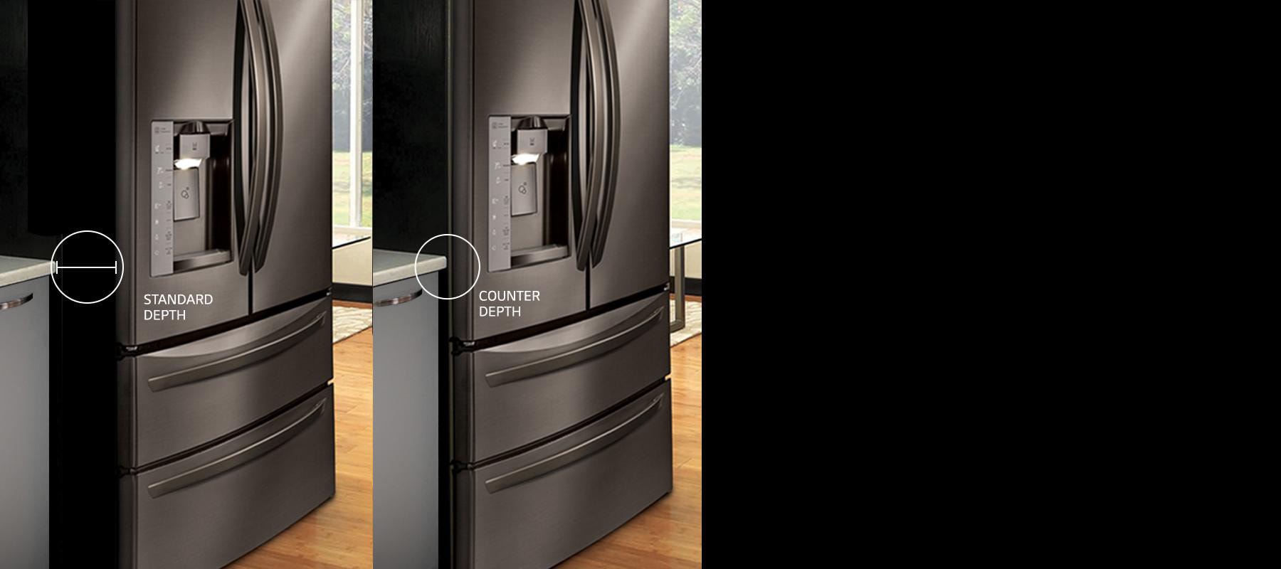 Lg Lmxc23746d 23 Cu Ft French Door Counter Depth Refrigerator