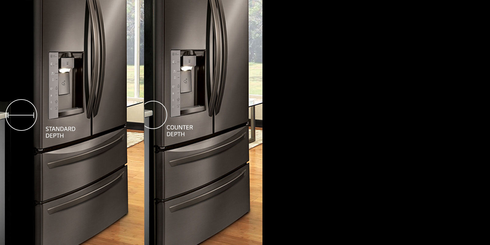 LG LMXC23796D 23 cu. ft. Smart wifi Enabled InstaView™ DoorinDoor