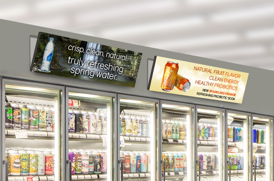Advertise new products, deals, and more with aisle signage designed to impress