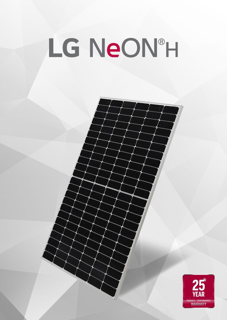 The LG NeON H Monofacial has improved temperature coefficiency and enhanced performance warranty.