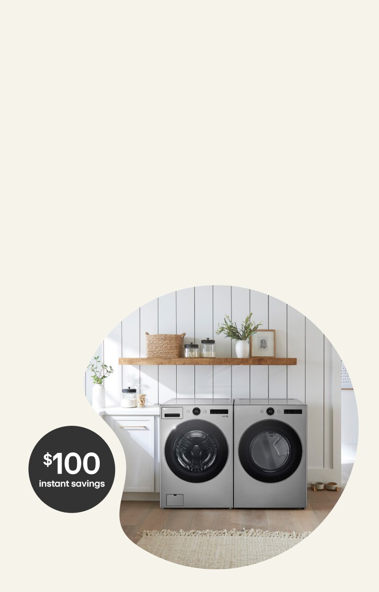 Save $100 on the perfect laundry pair