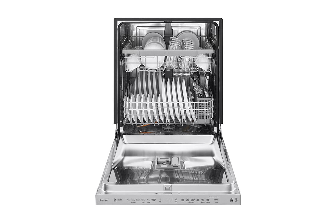 LG Top Control Dishwasher with QuadWash - Stainless Steel