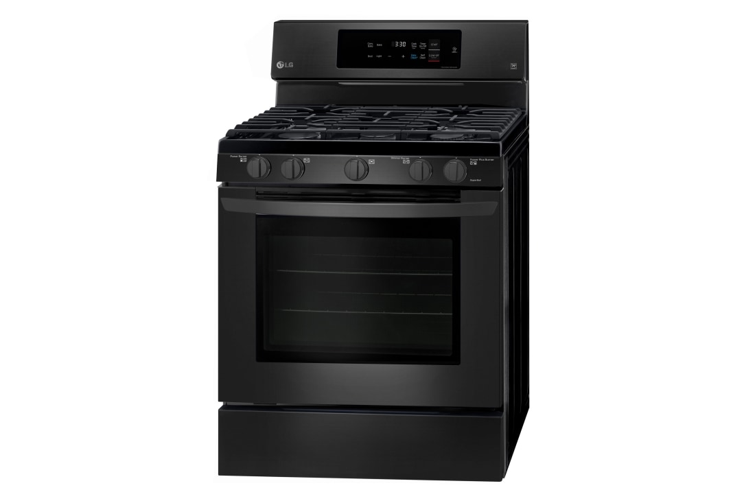 LG 5.4 cu. ft. Gas Single Oven Range with Fan Convection and EasyClean®, LRG3194BM, thumbnail 3