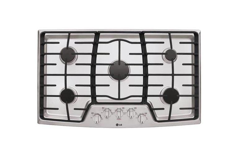 LG 36” Gas Cooktop with SuperBoil™, LCG3611ST, thumbnail 1