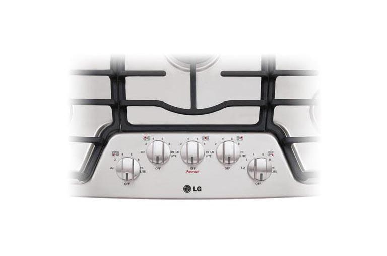 LG 36” Gas Cooktop with SuperBoil™, LCG3611ST, thumbnail 4