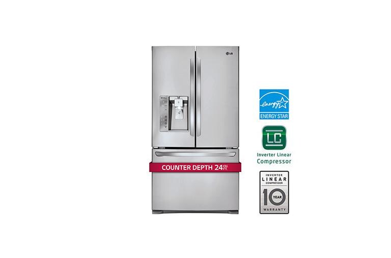 LG LFXC24726S 24 cu. ft. French Door CounterDepth Refrigerator LG