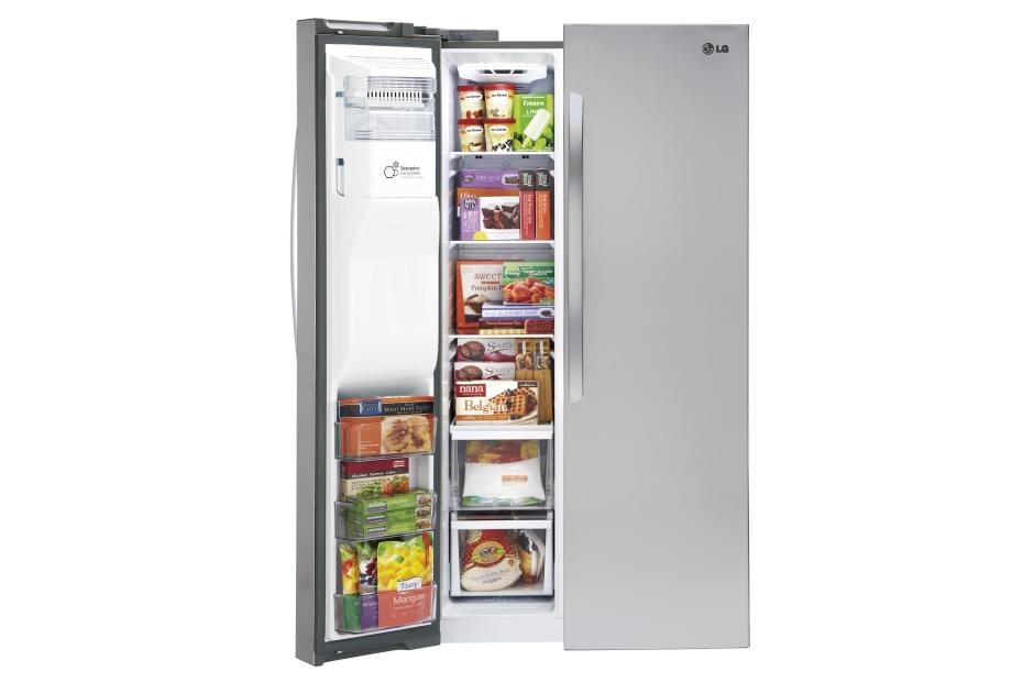 LG 22 cu. ft. Smart wi-fi Enabled Side-by-Side Counter-Depth Refrigerator, LSXC22426S, thumbnail 5