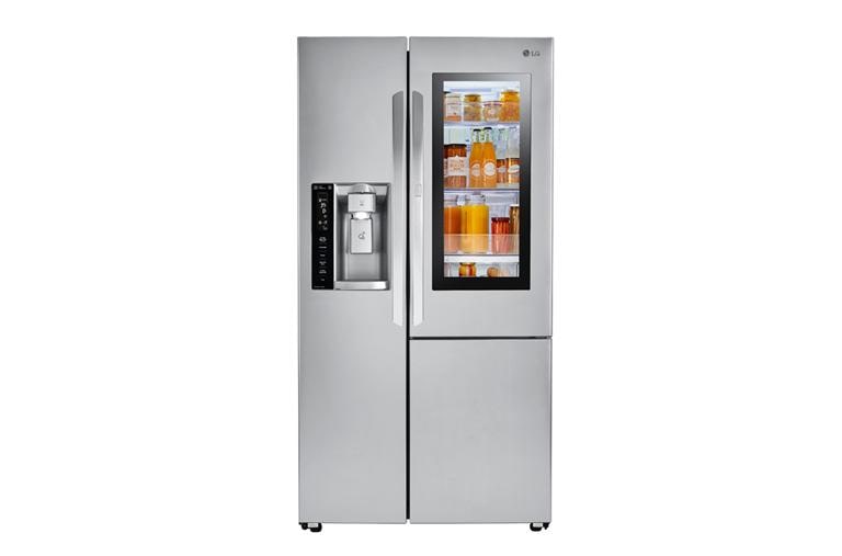 LG 22 cu.ft. Smart wi-fi Enabled InstaView™ Door-in-Door® Counter-Depth Refrigerator, LSXC22396S, thumbnail 1