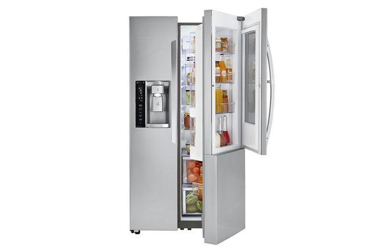 LG 26 cu.ft. Smart wi-fi Enabled InstaView™ Door-in-Door® Refrigerator, LSXS26396S, thumbnail 2