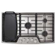 LG STUDIO 36'' Gas Cooktop, LSCG367ST, thumbnail 2