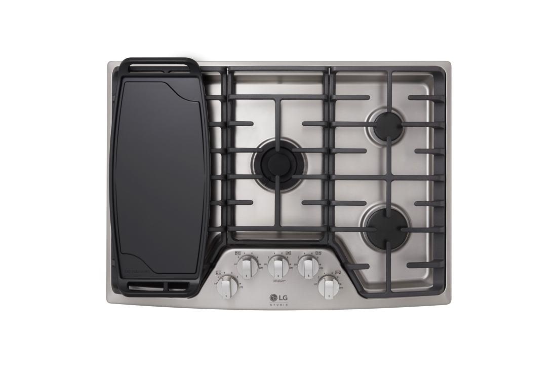 LG STUDIO 30'' Gas Cooktop, LSCG307ST, thumbnail 2