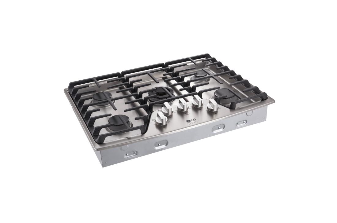 LG STUDIO 30'' Gas Cooktop, LSCG307ST, thumbnail 4