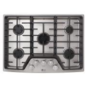 LG STUDIO 30'' Gas Cooktop, LSCG307ST, thumbnail 1