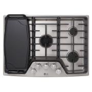 LG STUDIO 30'' Gas Cooktop, LSCG307ST, thumbnail 2