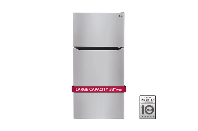 LG 24 cu. ft. Top Mount Refrigerator, LTCS24223S, thumbnail 1