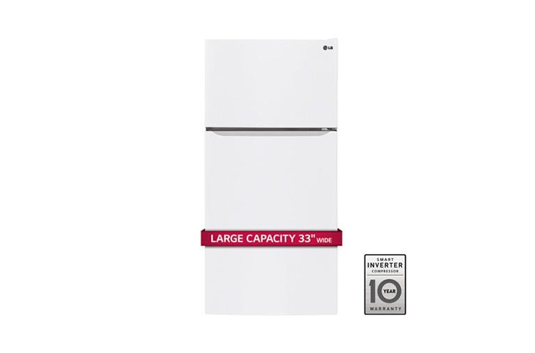 LG 24 cu. ft. Top Mount Refrigerator, LTCS24223W, thumbnail 1