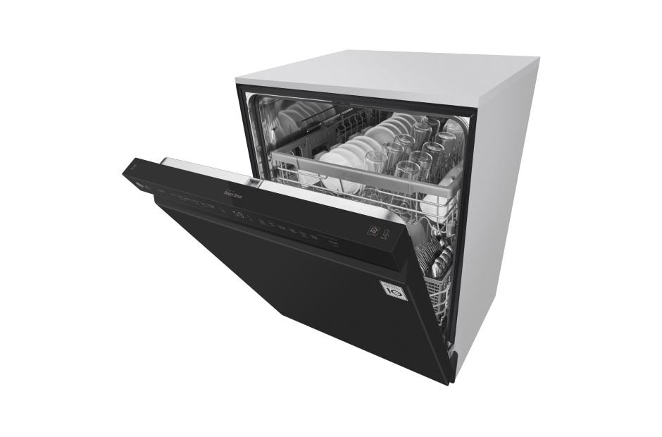LG Front Control Dishwasher with QuadWash™ and EasyRack™ Plus, LDF5545BB, thumbnail 3