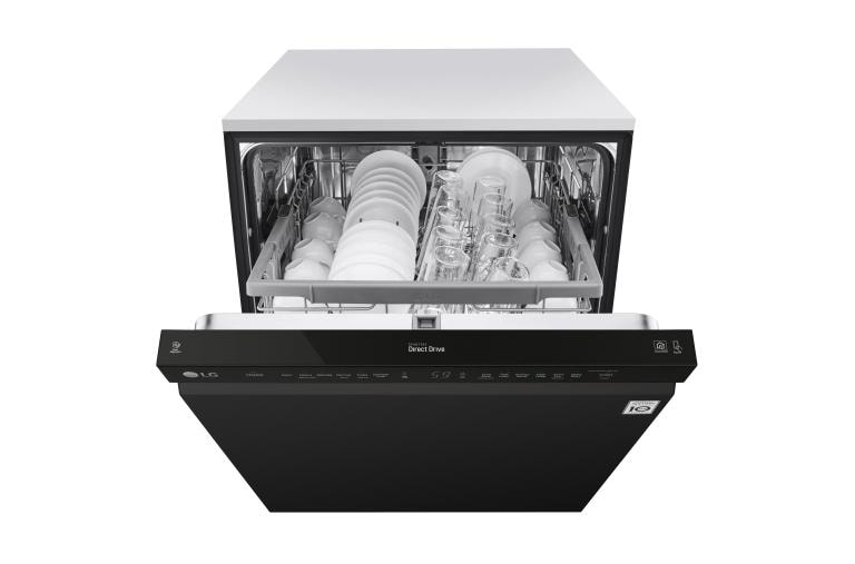 LG Front Control Dishwasher with QuadWash™ and EasyRack™ Plus, LDF5545BB, thumbnail 4