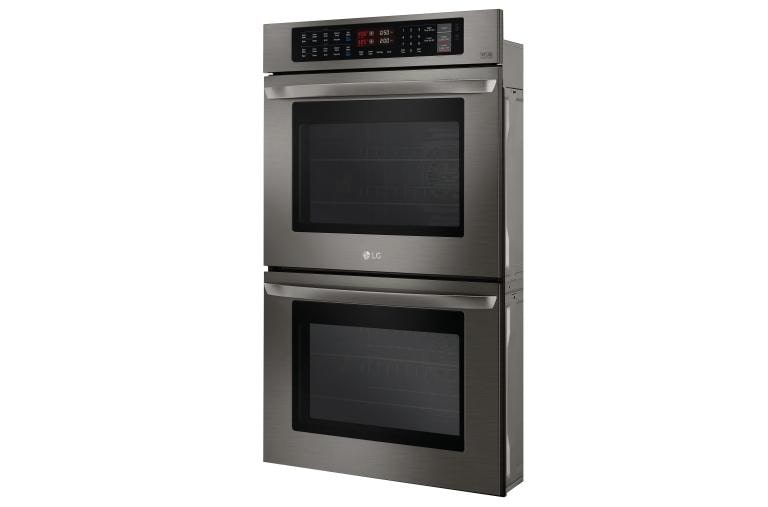 LG Black Stainless Steel Series 9.4 cu. ft Total Capacity Double Wall Oven, LWD3063BD, thumbnail 3