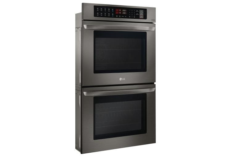 LG Black Stainless Steel Series 9.4 cu. ft Total Capacity Double Wall Oven, LWD3063BD, thumbnail 4