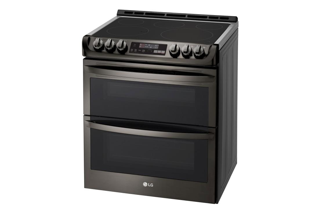 LG 7.3 cu. ft. Smart wi-fi Enabled Electric Double Oven Slide-In Range with ProBake Convection® and EasyClean®, LTE4815BD, thumbnail 3