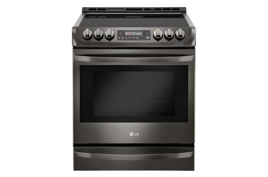 Black stainless electric stove deals