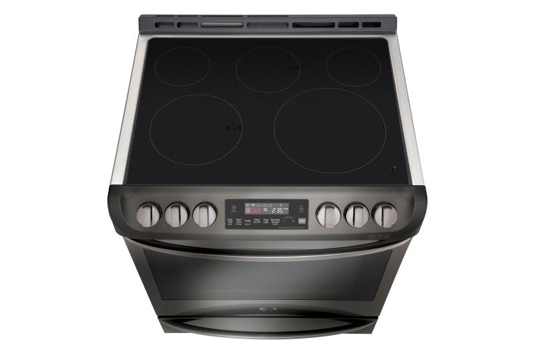 LG Black Stainless Steel Series 6.3 cu. ft. Electric Slide-in Range with ProBake Convection® and EasyClean®, LSE4613BD, thumbnail 4