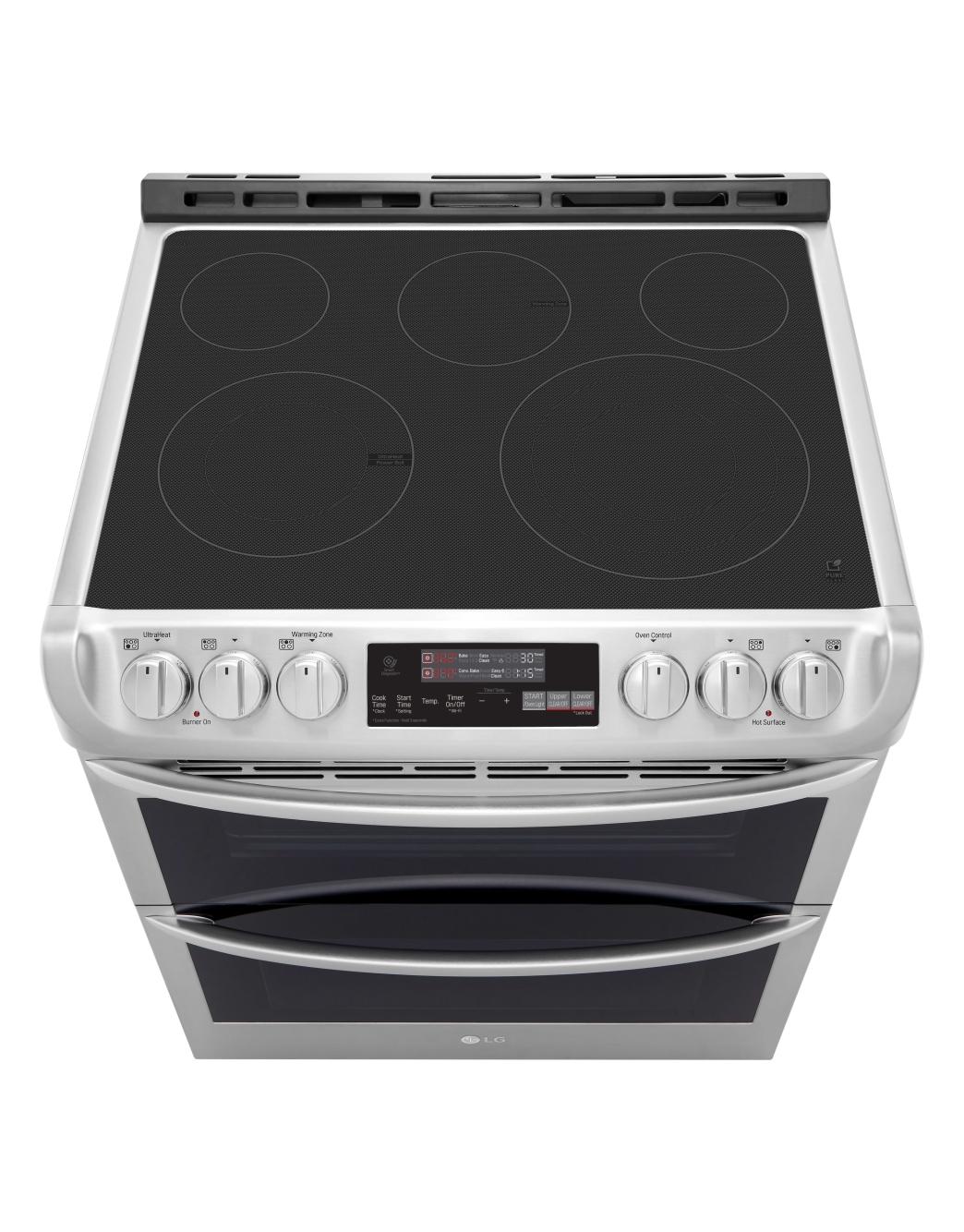 LG LTE4815ST 7.3 cu. ft. Smart wifi Enabled Electric Double Oven SlideIn Range with ProBake