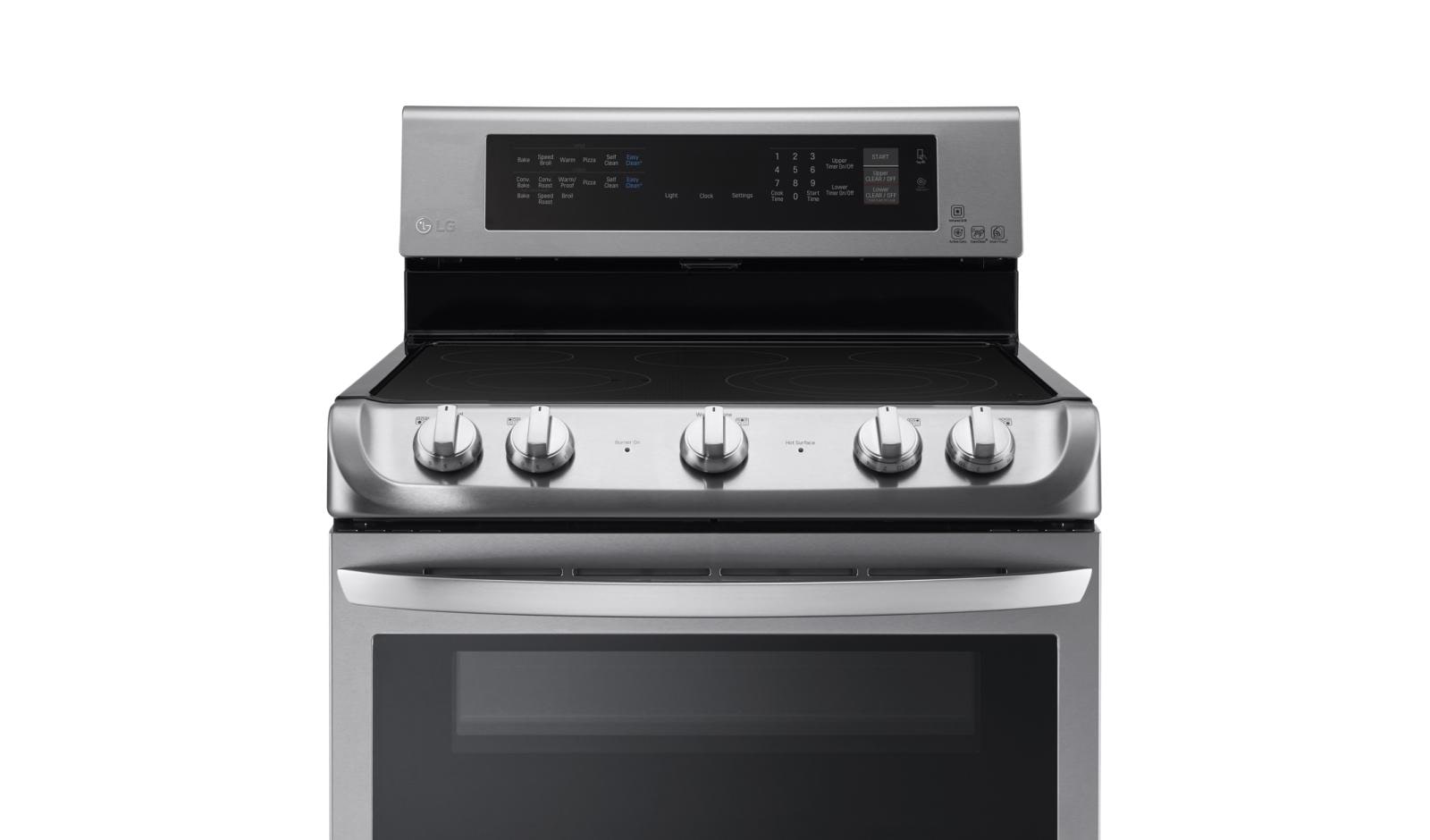 LG LDE4415ST 7.3 cu. ft. Electric Double Oven Range with ProBake Convection®, EasyClean® and