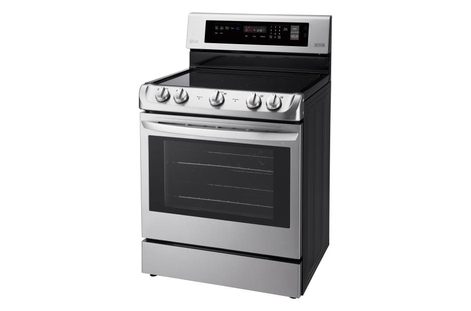 LG 6.3 cu. ft. Electric Single Oven Range with ProBake Convection® and EasyClean®, LRE4211ST, thumbnail 3