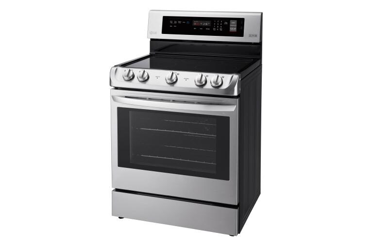 LG 6.3 cu. ft. Electric Single Oven Range with ProBake Convection® and EasyClean®, LRE4211ST, thumbnail 3