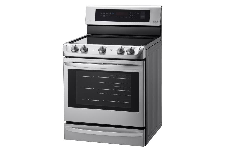LG 6.3 cu. ft Electric Single Oven Range with ProBake Convection® and EasyClean®, LRE4213ST, thumbnail 2