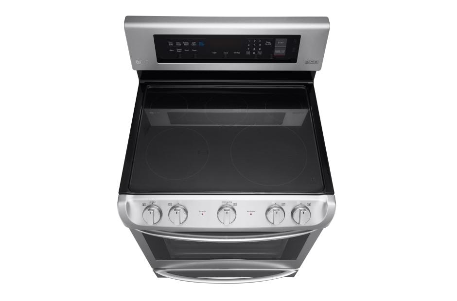 LG 6.3 cu. ft Electric Single Oven Range with ProBake Convection® and EasyClean®, LRE4213ST, thumbnail 4