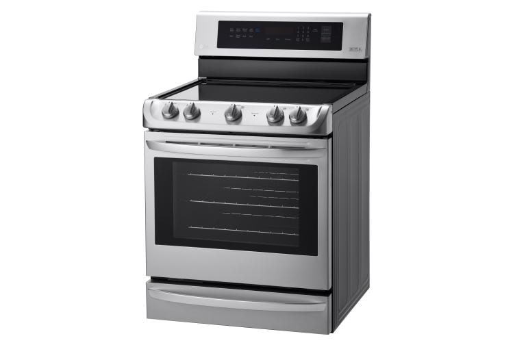 LG 6.3 cu. ft Electric Single Oven Range with ProBake Convection® and EasyClean®, LRE4213ST, thumbnail 2