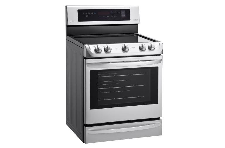 LG 6.3 cu. ft Electric Single Oven Range with ProBake Convection® and EasyClean®, LRE4213ST, thumbnail 3
