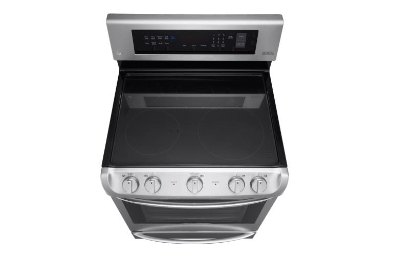 LG 6.3 cu. ft Electric Single Oven Range with ProBake Convection® and EasyClean®, LRE4213ST, thumbnail 4