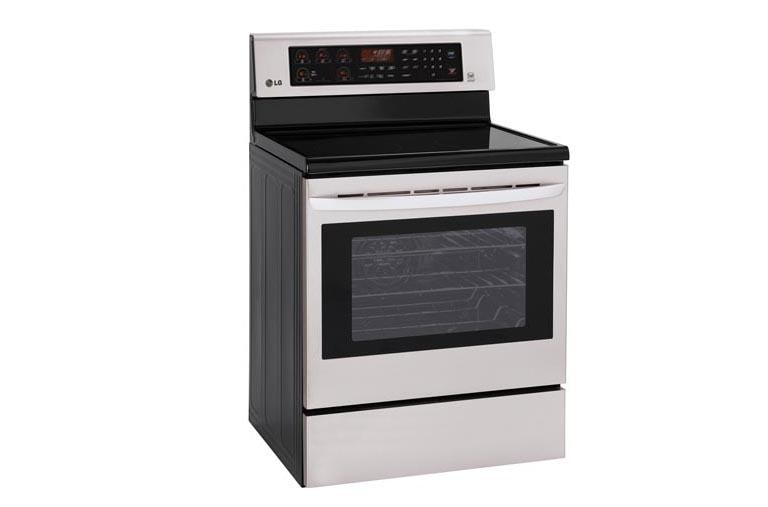 LG 6.3 cu. ft. Electric Single Oven Range with True Convection and EasyClean®, LRE3083ST, thumbnail 2