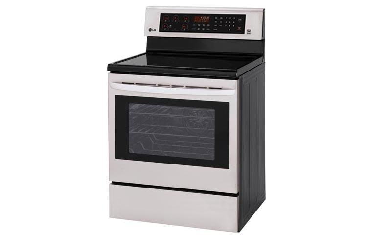 lg glass top range