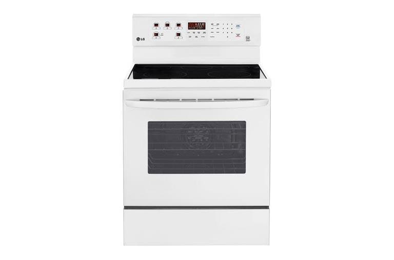 LG 6.3 cu. ft. Electric Single Oven Range with True Convection and EasyClean®, LRE3083SW, thumbnail 1