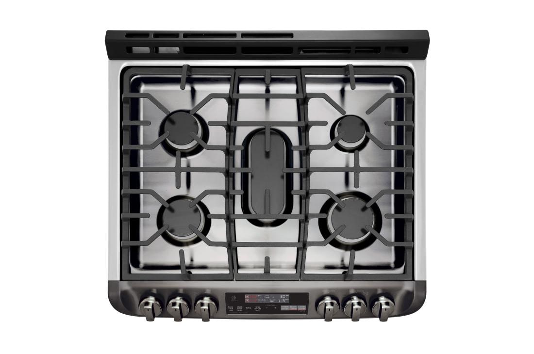 LG 6.9 cu. ft. Smart wi-fi Enabled Gas Double Oven Slide-In Range with ProBake Convection® and EasyClean®, LTG4715BD, thumbnail 6