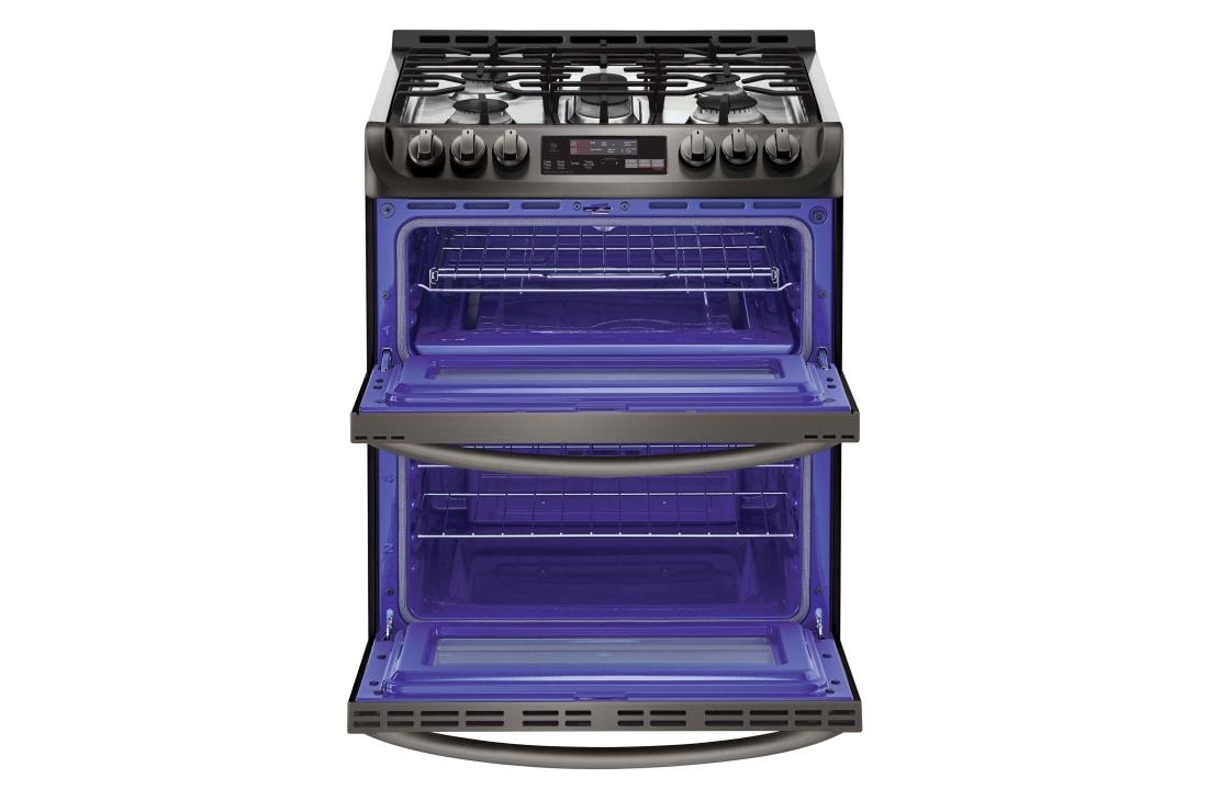 LG 6.9 cu. ft. Smart wi-fi Enabled Gas Double Oven Slide-In Range with ProBake Convection® and EasyClean®, LTG4715BD, thumbnail 7
